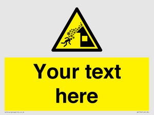 Custom warning roof avalanche